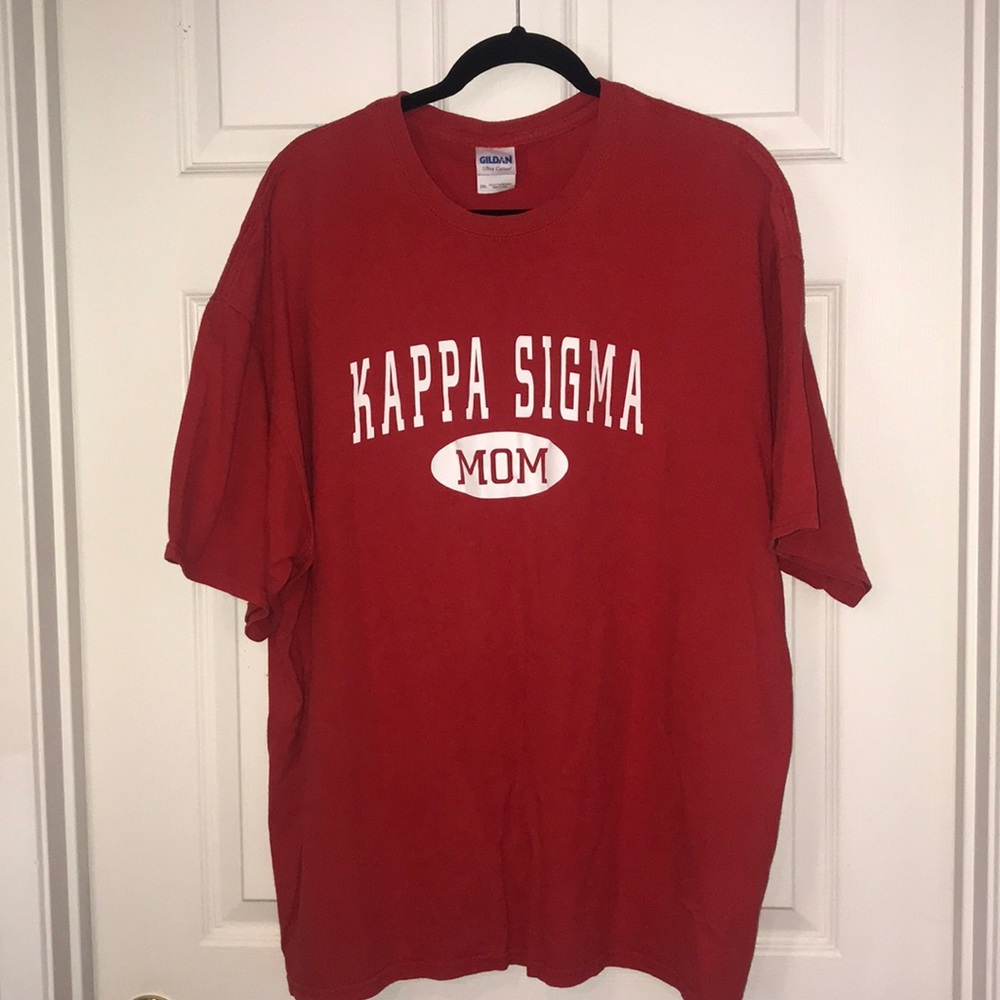 Kappa Sigma Mom red cotton T Shirt